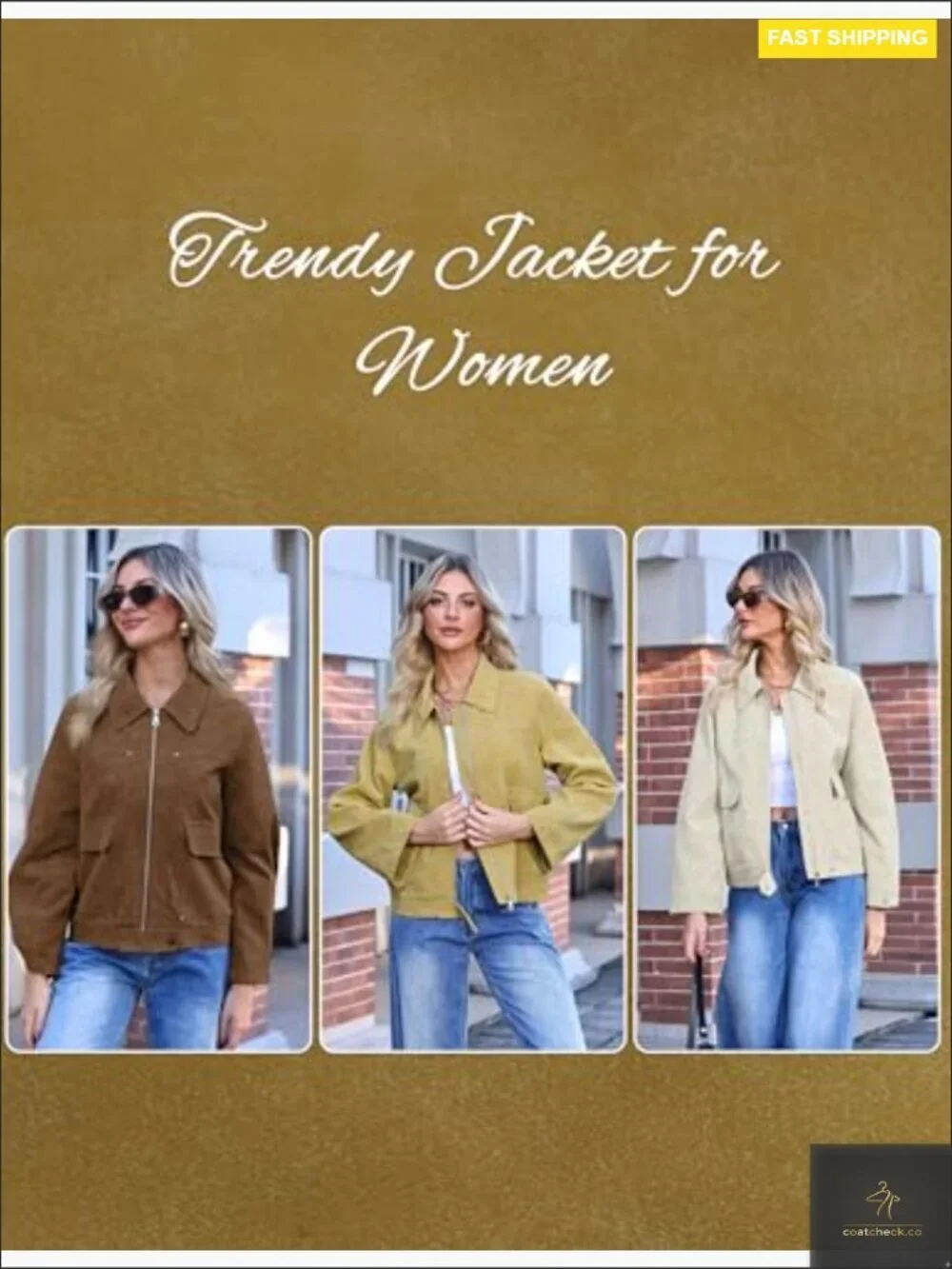 Faux Leather Jacket Loose Lapel Long Sleeve Zip Up Coat Casual Fall Outwear
